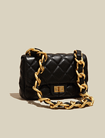 Women's Chunky Chain Leather Mini Bag