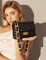 Women's Chunky Chain Leather Mini Bag