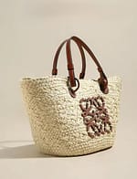 Women's Luxury French Straw Basket Tote Bag