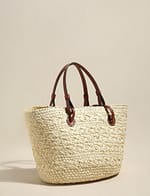 Women's Luxury French Straw Basket Tote Bag