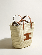 Women's Raffia Woven Crossbody Shoulder Basket Bag