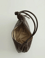 Soft Leather Dumpling Slouch Hobo Bag