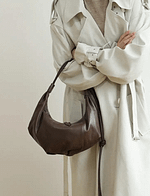 Soft Leather Dumpling Slouch Hobo Bag