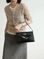 Women's Inspired Kelly Versatile Genuine Leather Shoulder Bag