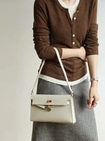 Women's Inspired Kelly Versatile Genuine Leather Shoulder Bag