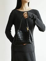 Women's Luxury Intricate Woven Leather Shoulder Bag