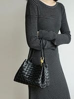 Women's Luxury Intricate Woven Leather Shoulder Bag