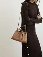 Women's Luxury Intricate Woven Leather Shoulder Bag