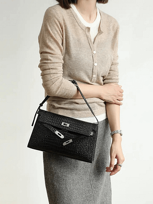 Women's Inspired Kelly Versatile Genuine Leather Shoulder Bag