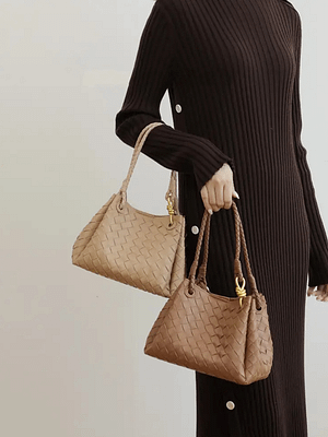 Women's Luxury Intricate Woven Leather Shoulder Bag