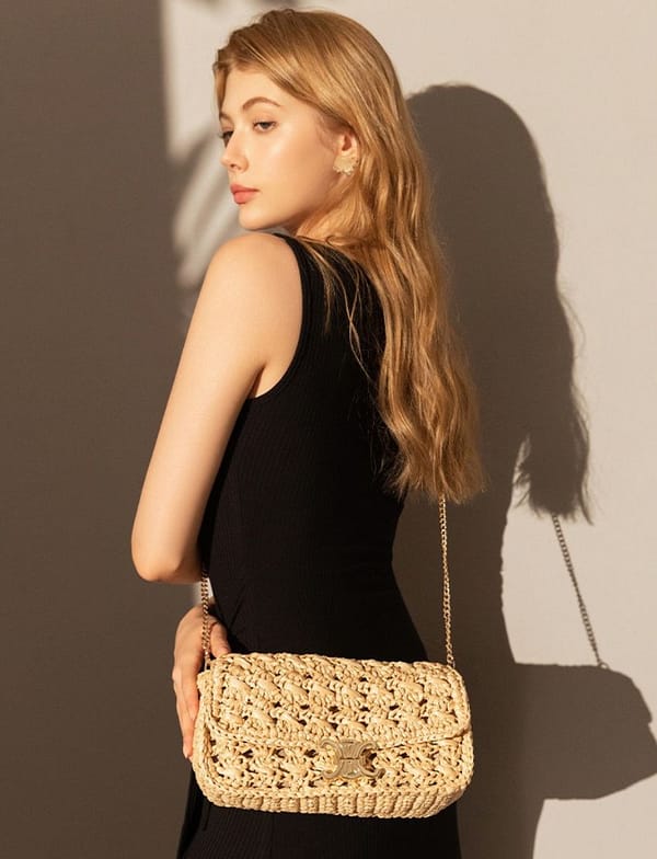 Women's Mini Hobo Crossbody Crochet Shoulder Bag