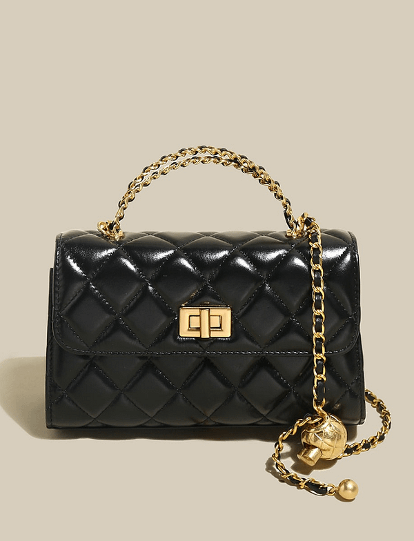 Women's Mini Quilted Diamond Chain Strap Bag