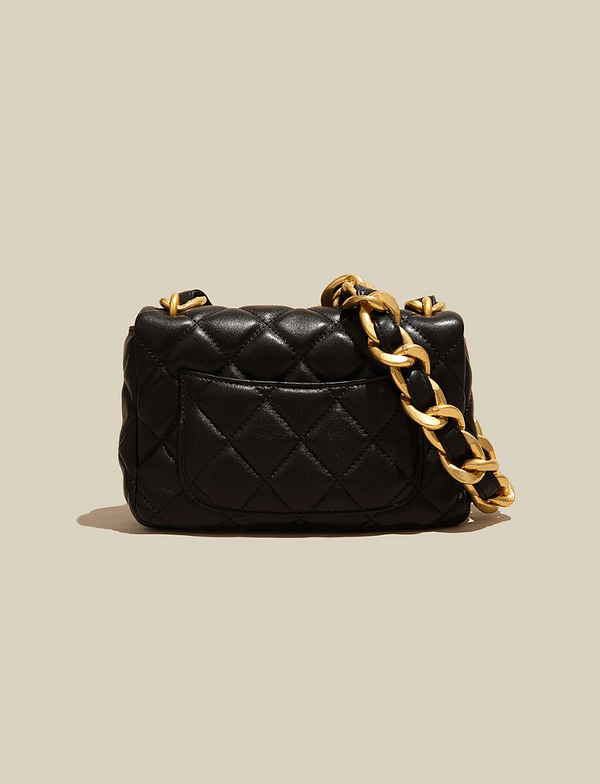 Women's Chunky Chain Leather Mini Bag