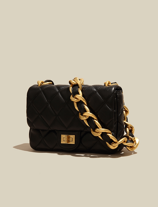 Women's Chunky Chain Leather Mini Bag