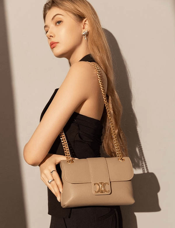 Women's Baguette Envelope Mini Chain Bag