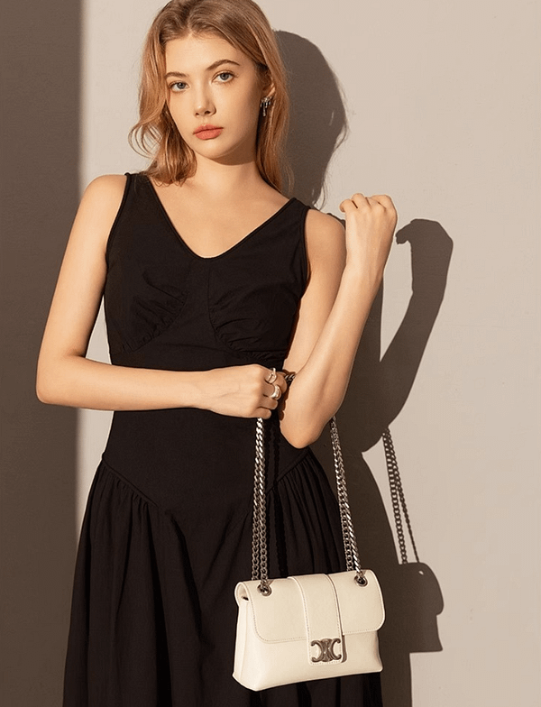 Women's Baguette Envelope Mini Chain Bag