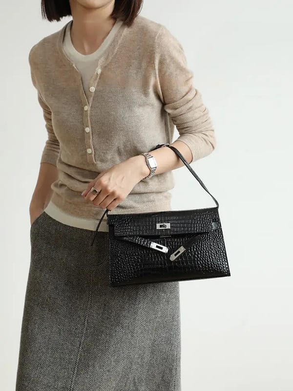 Women's Inspired Kelly Versatile Genuine Leather Shoulder Bag