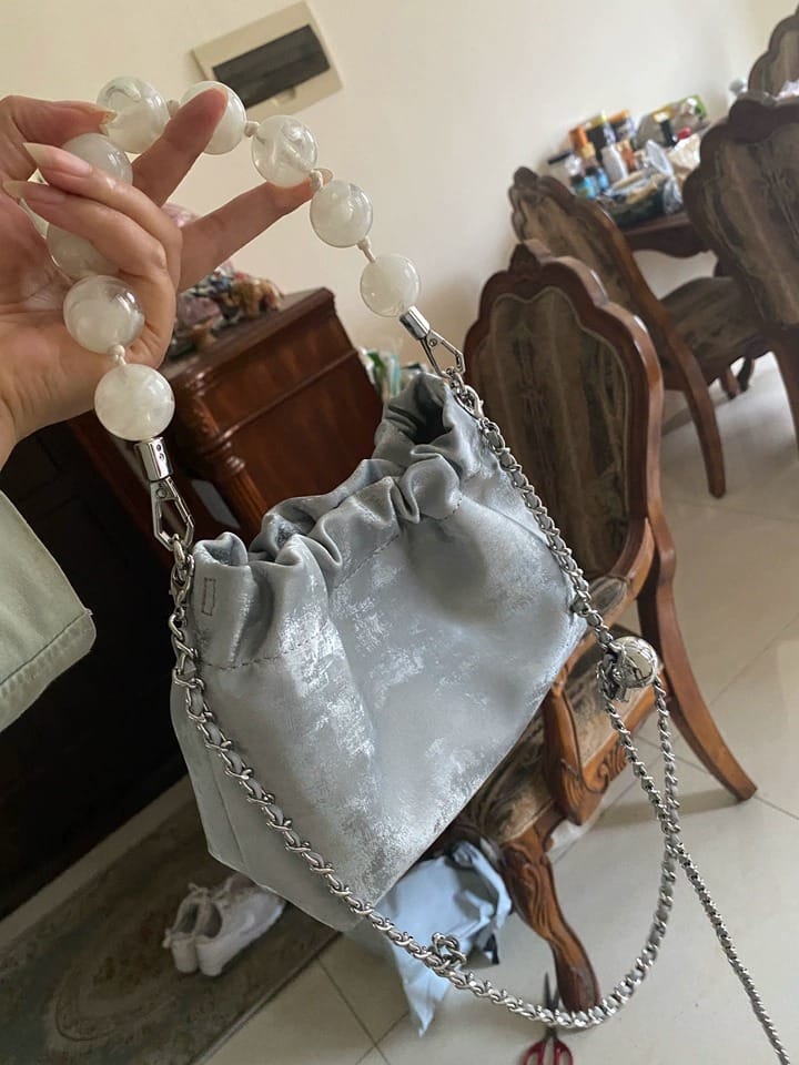 Cloud Beaded Top Handle Cross-body Bag photo review